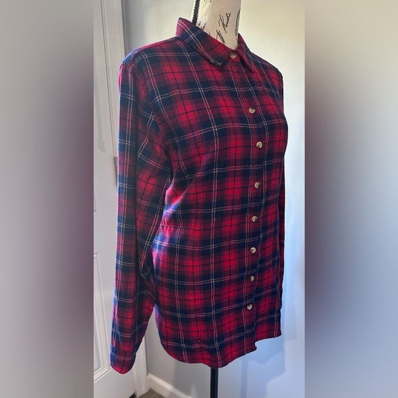 👚 Jachs GF Women's Cozy Flannel Shirt - Red, Size S ❤️  ✨ Condition: Pre-loved, - Picture 3 of 11